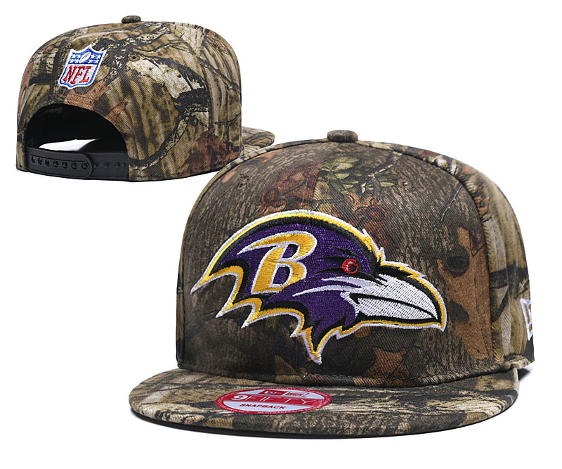 Ravens Team Logo Olive Adjustable Hat LH