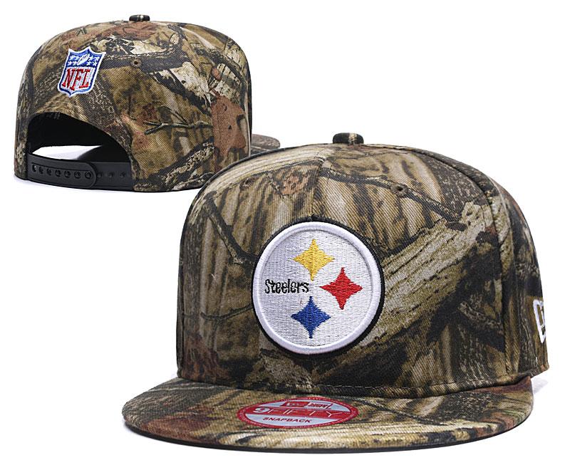 Steelers Team Logo Olive Adjustable Hat LH