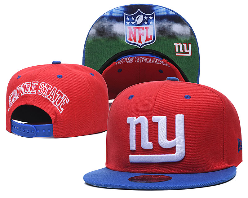 New York Giants Team Logo Red Royal Adjustable Hat GS