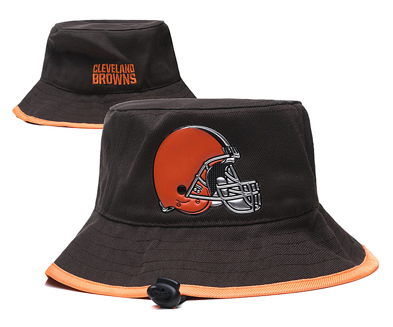 Browns Team Logo Brwon Wide Brim Hat YD - Click Image to Close