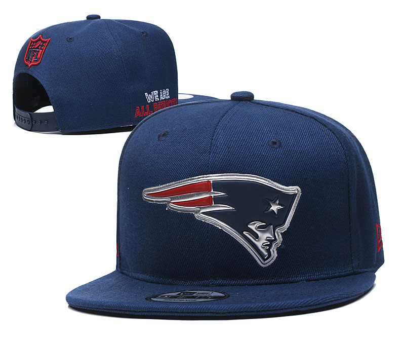 Patriots Team Logo Navy Adjustable Hat YD - Click Image to Close