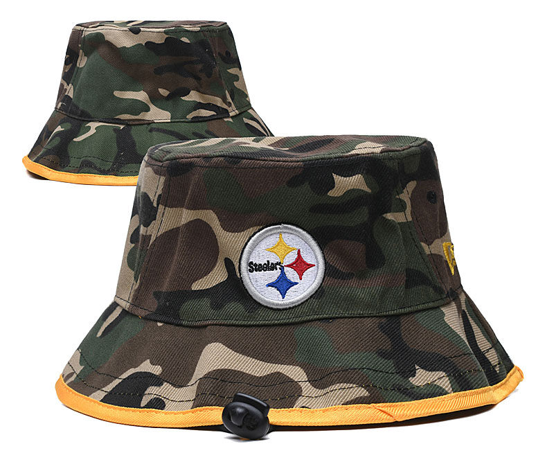 Steelers Team Logo Olive Wide Brim Hat YD