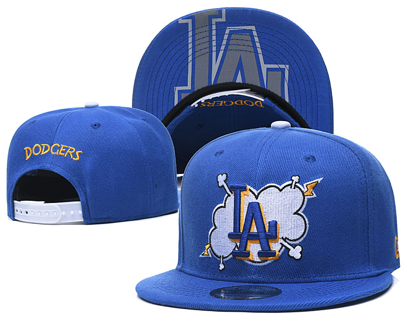 Dodgers Team Logo Royal Adjustable Hat GS - Click Image to Close