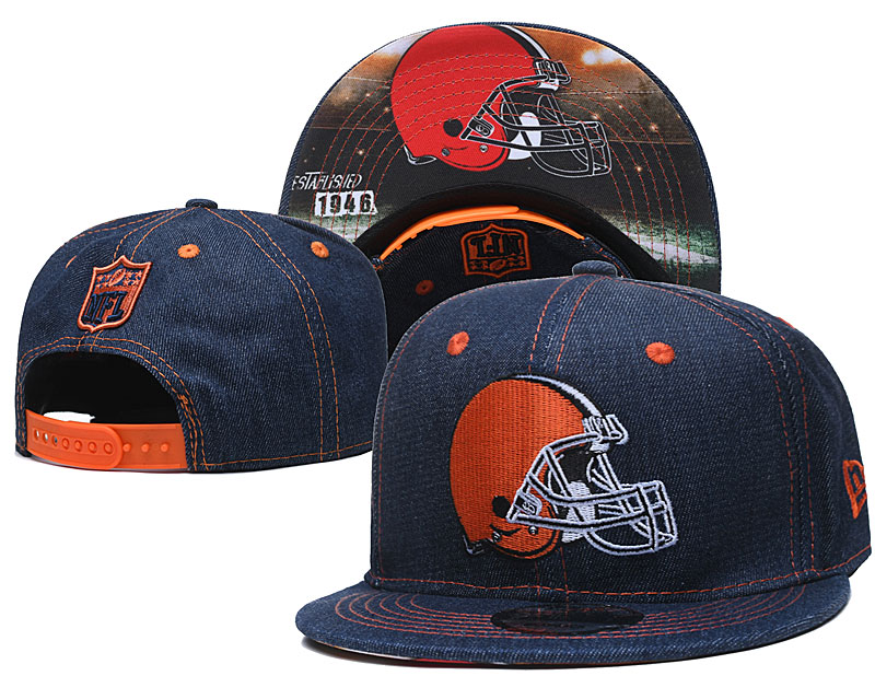 Browns Team Logo Navy Established Adjustable Hat YD