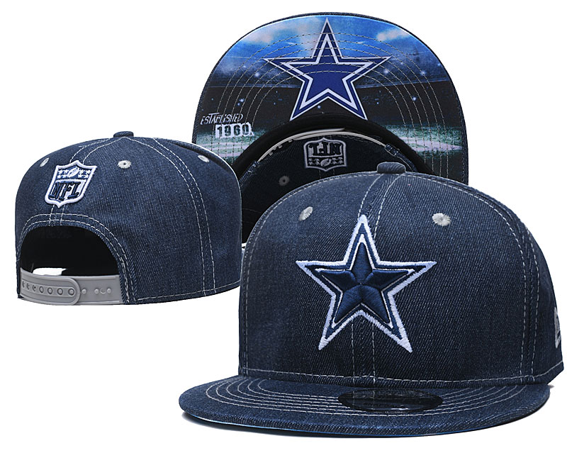 Cowboys Team Logo Navy Established Adjustable Hat YD