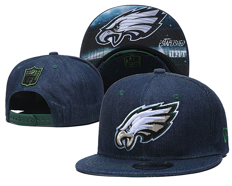 Eagles Team Logo Navy Established Adjustable Hat YD