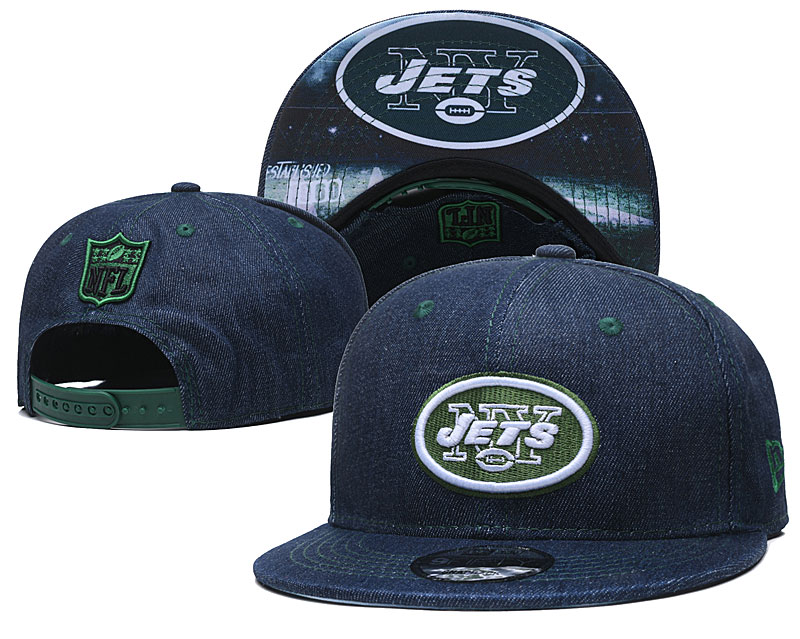 Jets Team Logo Navy Established Adjustable Hat YD
