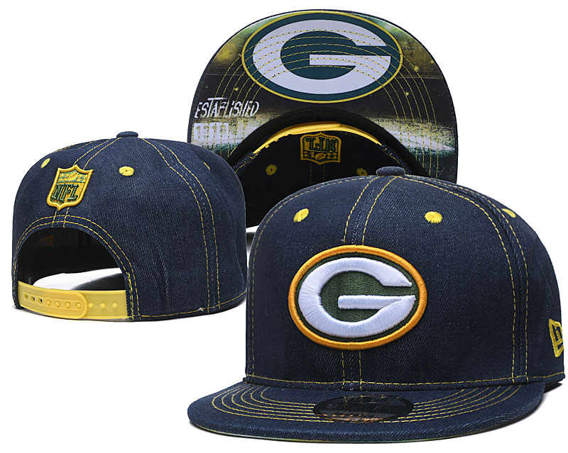 Packers Team Logo Navy Established Adjustable Hat YD