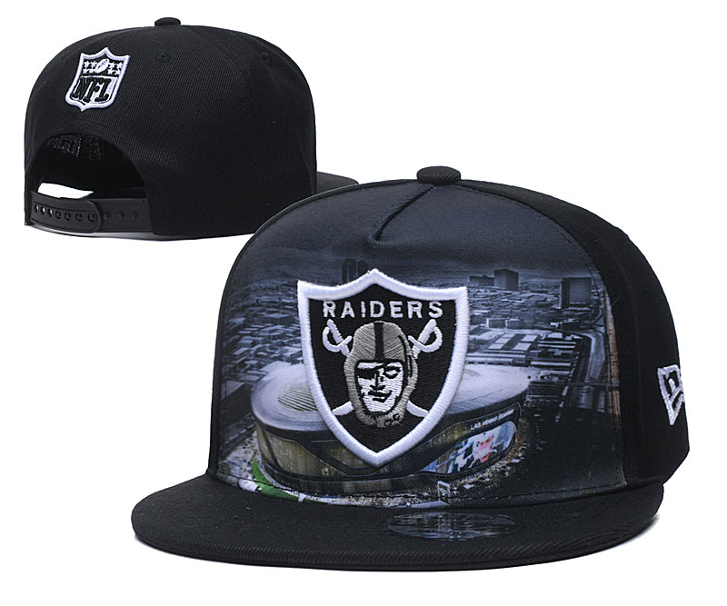 Raiders Team City Logo Black Adjustable Hat YD