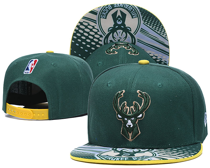 Bucks Team Logo Green Adjustable Hat LH - Click Image to Close