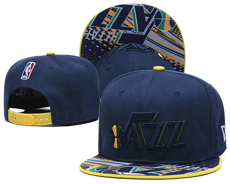 Jazz Team Logo Navy Adjustable Hat LH
