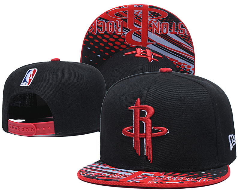 Rockets Team Logo Black Adjustable Hat LH - Click Image to Close