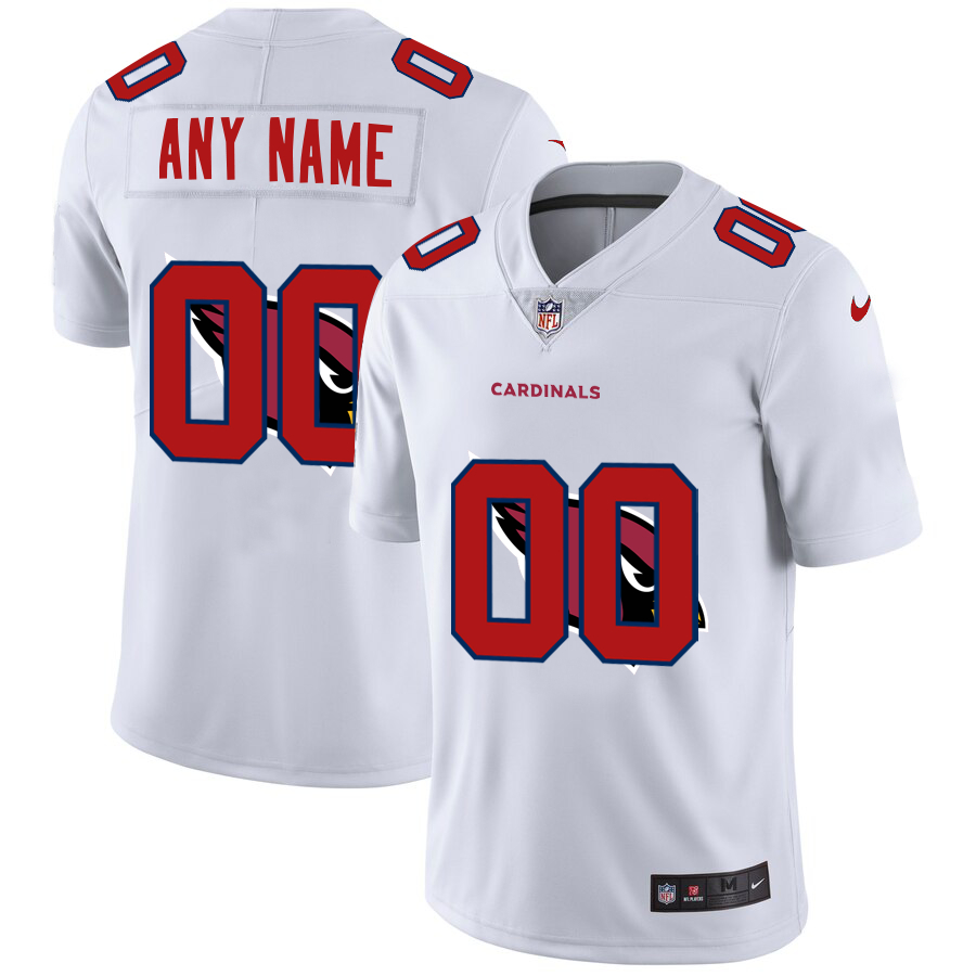 Nike Cardinals Customized White Team Big Logo Vapor Untouchable Limited Jersey