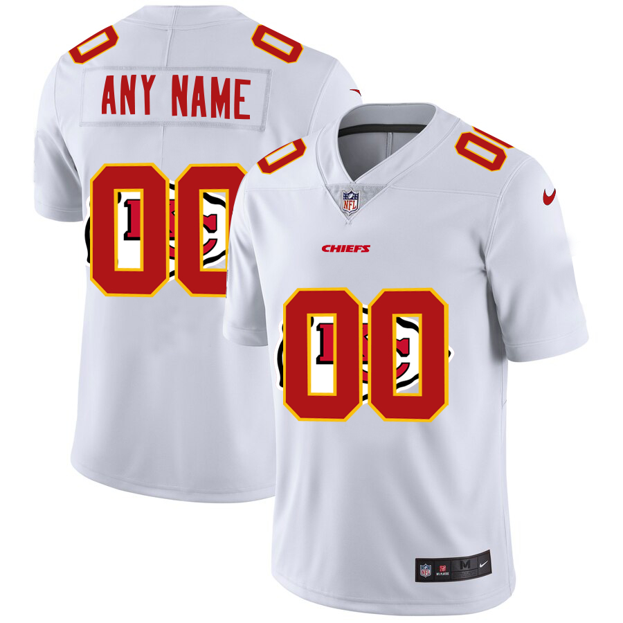 Nike Chiefs Customized White Team Big Logo Vapor Untouchable Limited Jersey