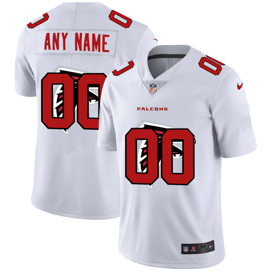 Nike Falcons Customized White Team Big Logo Vapor Untouchable Limited Jersey