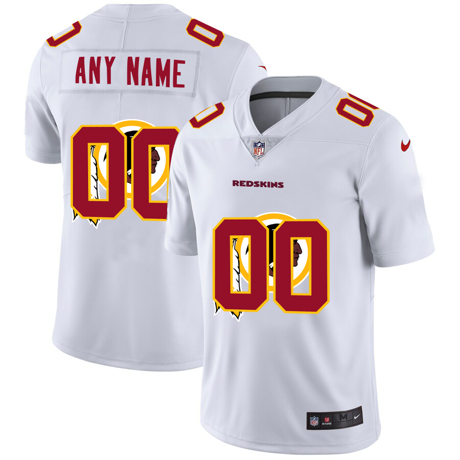 Nike Redskins Customized White Team Big Logo Vapor Untouchable Limited Jersey