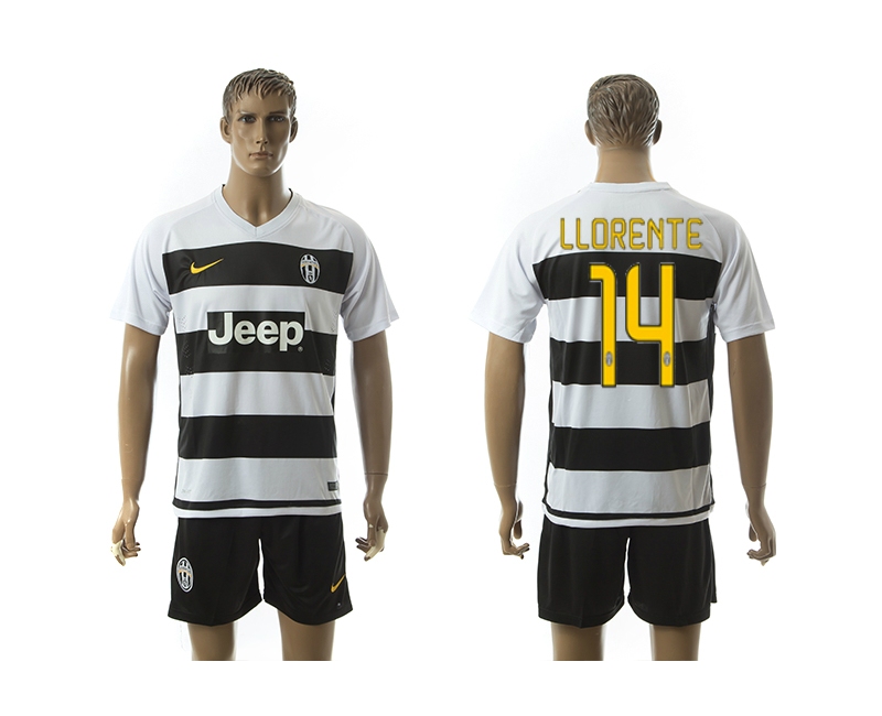 2015-16 Juventus 14 Llorente Home Jerseys