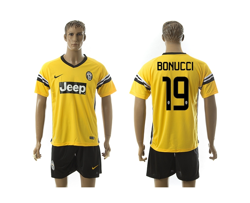 2015-16 Juventus 19 Bonucci Away Jerseys
