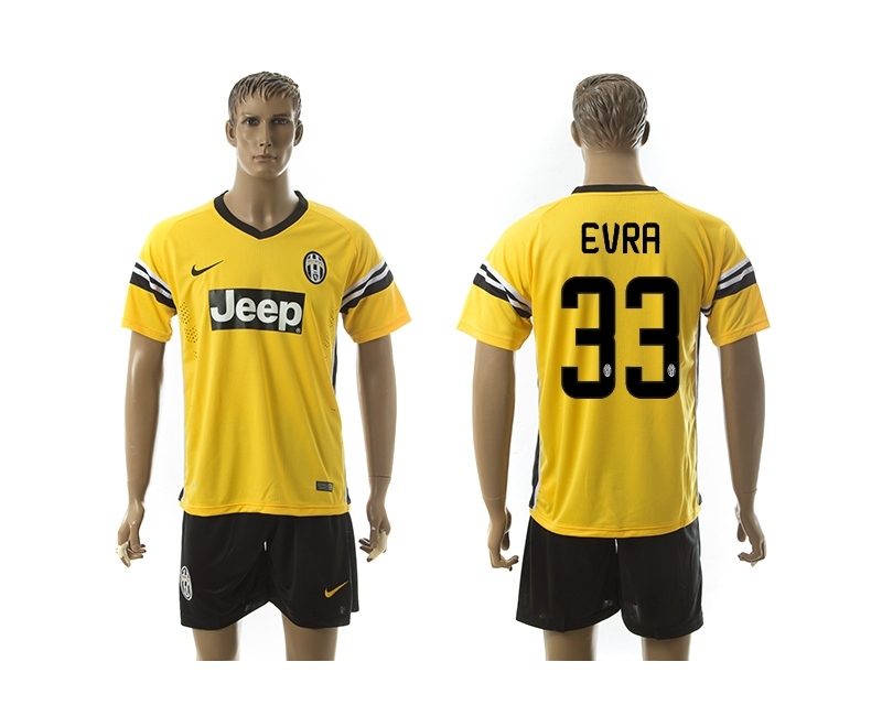 2015-16 Juventus 33 Evra Away Jerseys