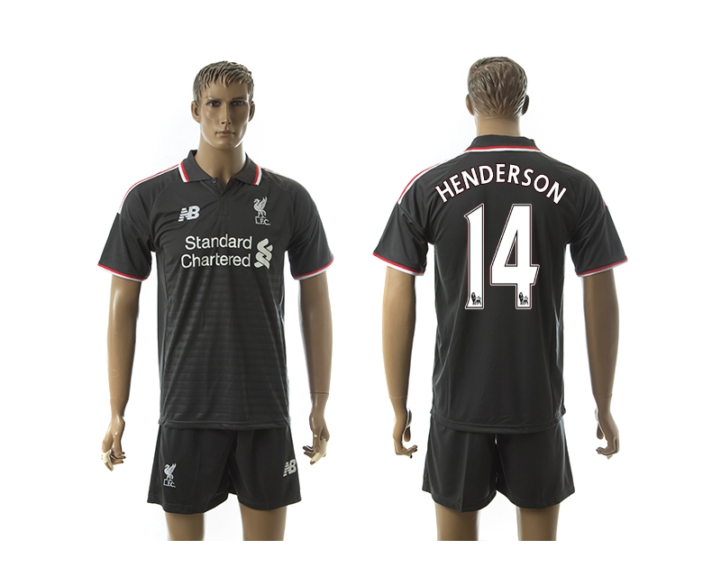 2015-16 Liverpool 14 Henderson Away Jerseys