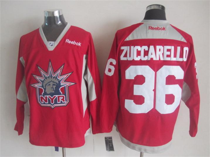 Rangers 36 Zuccarello Red Statue of Liberty Throwback Jersey