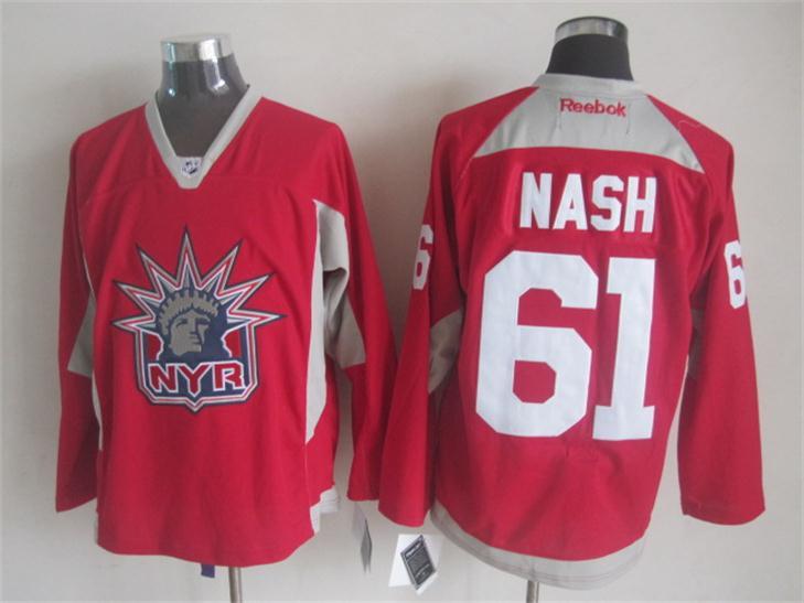 Rangers 61 Nash Red Statue of Liberty Throwback Jersey