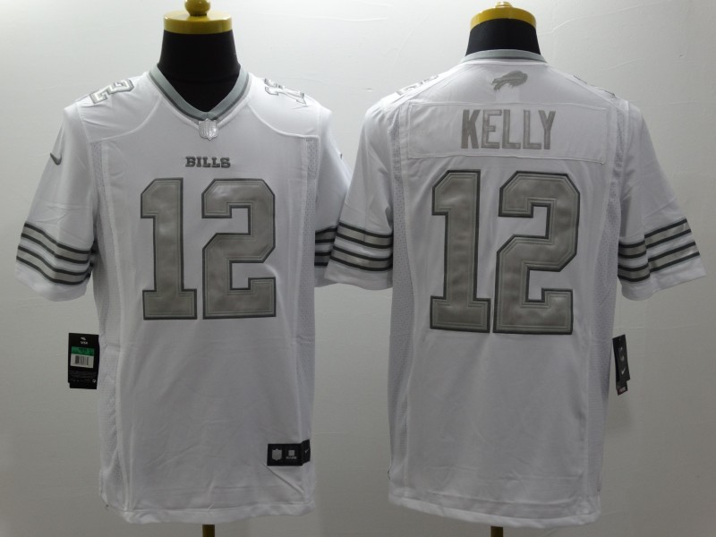 Nike Bills 12 Kelly White Limited Jersey