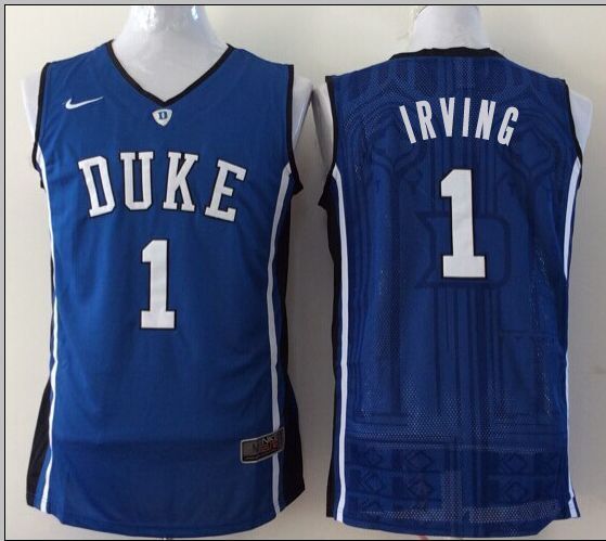 Duke Blue Devils 1 Kyrie Irving Blue College Jersey