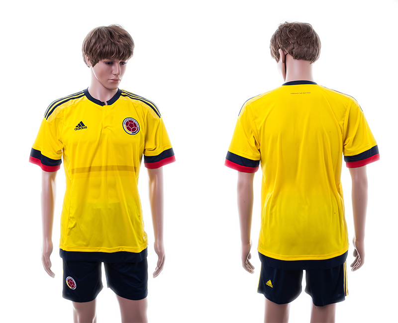 2015-16 Colombia Home Soccer Jersey