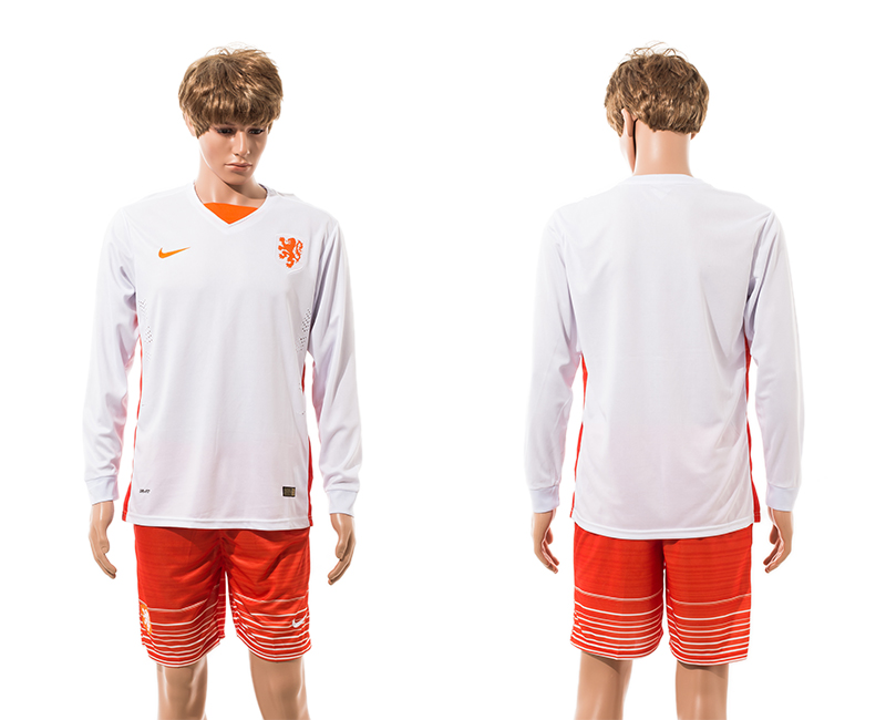 2015-16 Netherlands Away Long Sleeve Jersey