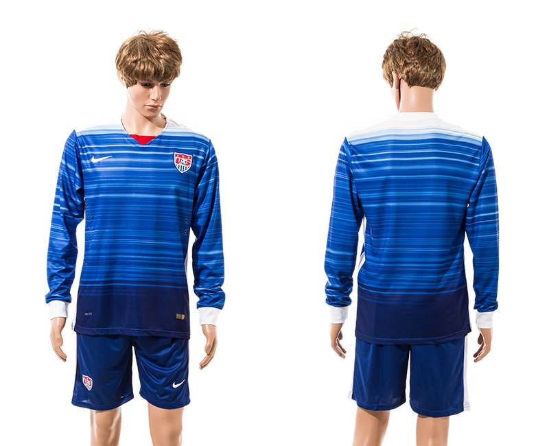 2015-16 USA Away Long Sleeve Jersey 2015-16 USA Away Long Sleeve Jersey