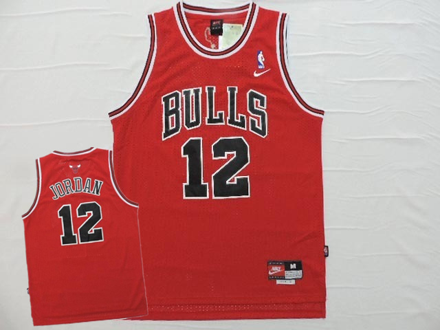 Bulls 12 Michael Jordan Red 1990 Throwback Jersey
