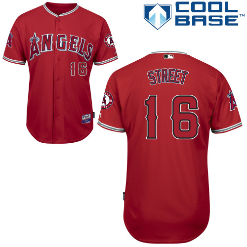 Angels 16 Street Red Cool Base Jerseys