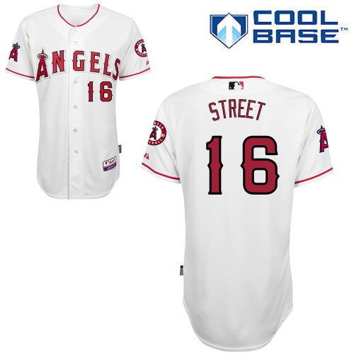 Angels 16 Street White Cool Base Jerseys