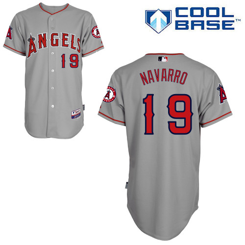 Angels 19 Navarro Grey Cool Base Jerseys