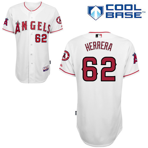 Angels 62 Herrera White Cool Base Jerseys