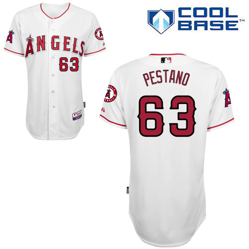 Angels 63 Pestano White Cool Base Jerseys