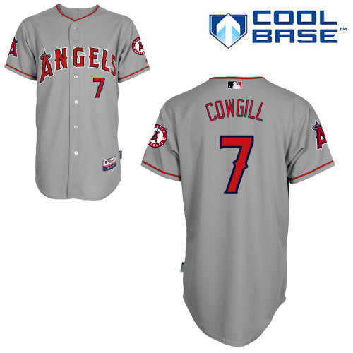 Angels 7 Cowgill Grey Cool Base Jerseys