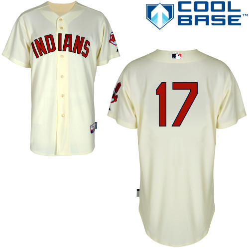 Indians 17 Francona Cream Cool Base Jerseys
