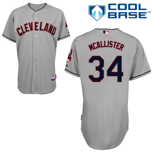 Indians 34 Mcallister Grey Cool Base Jerseys Indians 34 Mcallister Grey Cool Base Jerseys