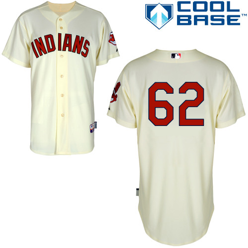 Indians 62 Holt Cream Cool Base Jerseys Indians 62 Holt Cream Cool Base Jerseys