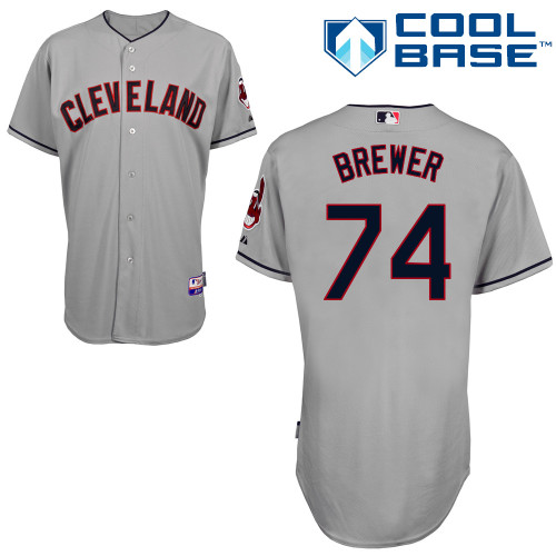 Indians 74 Brewer Grey Cool Base Jerseys Indians 74 Brewer Grey Cool Base Jerseys