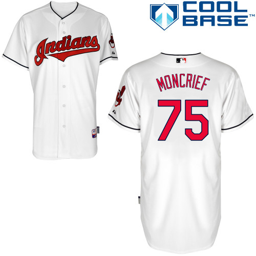 Indians 75 Moncrief White Cool Base Jerseys