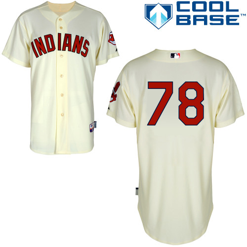 Indians 78 Gonzalez Cream Cool Base Jerseys