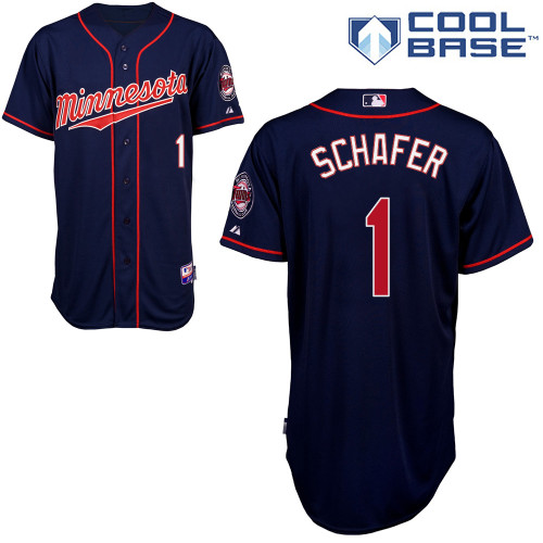 Twins 1 Schafer Blue Cool Base Jerseys
