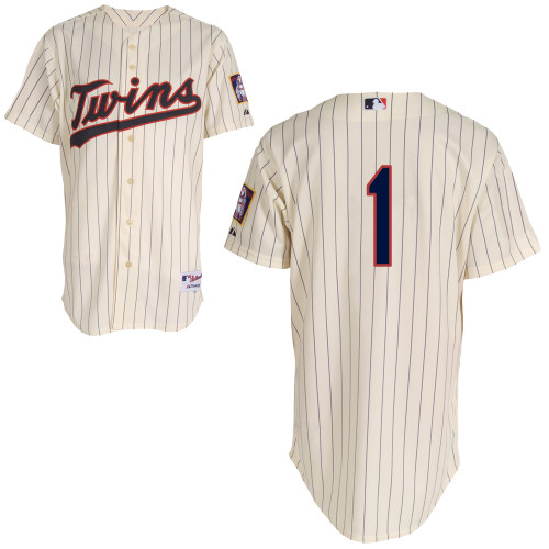 Twins 1 Schafer Cream Cool Base Jerseys - Click Image to Close