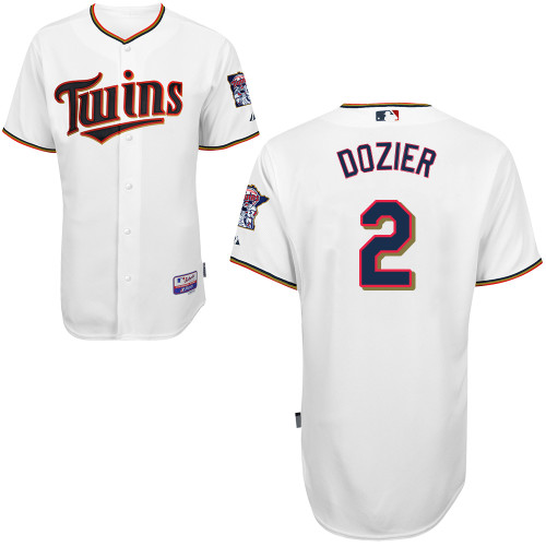 Twins 2 Dozier White Cool Base Jerseys