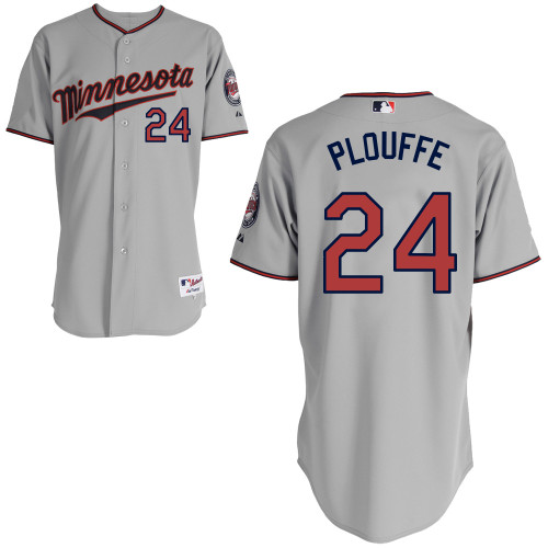 Twins 24 Plouffe Grey Cool Base Jerseys Twins 24 Plouffe Grey Cool Base Jerseys