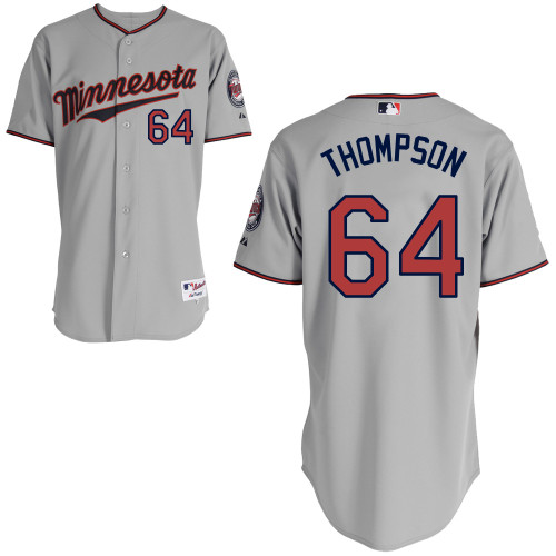 Twins 64 Thompson Grey Cool Base Jerseys