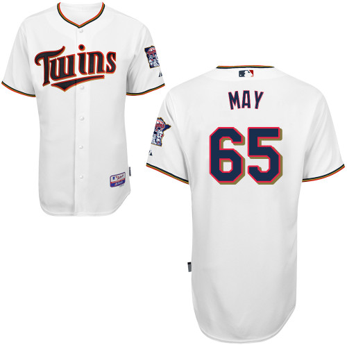 Twins 65 May White Cool Base Jerseys